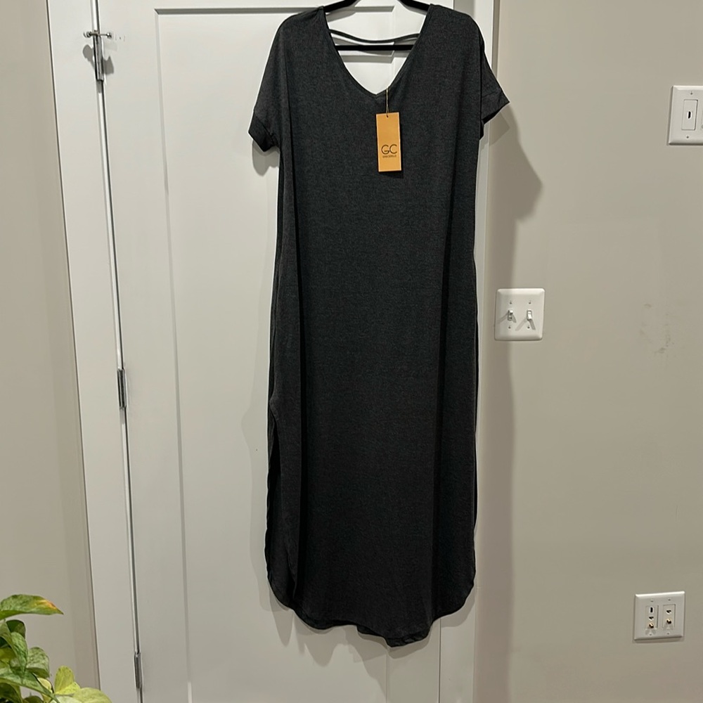 Grey Long Casual Dress NWT XL
